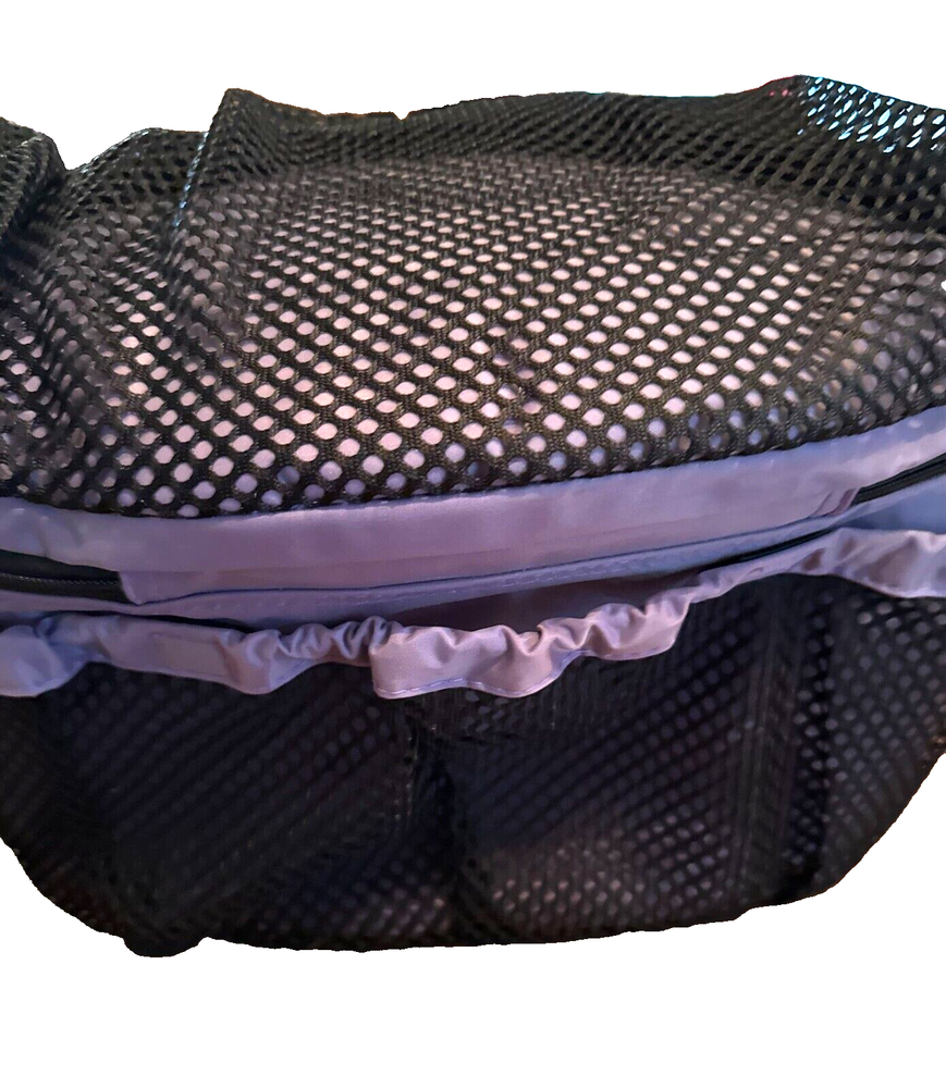 Beach and hiking backpack cooler with wet swimsuit compartment and attached purse