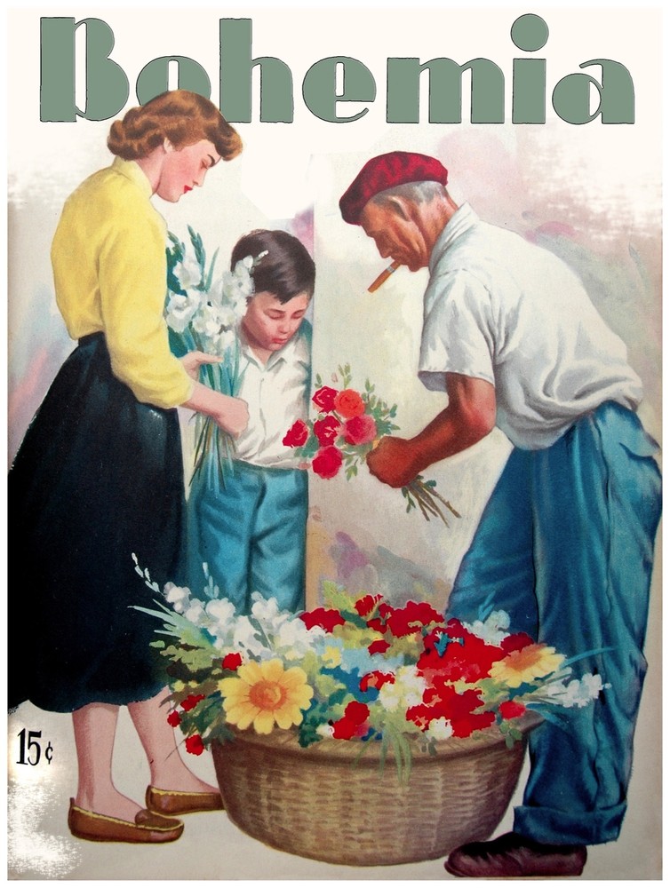 134.Art Decoration POSTER.Graphics to decorate home office.Cuban  Flower vendor