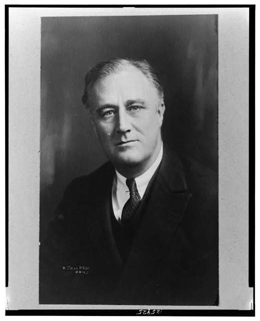 Franklin Delano Roosevelt,President of United States,c1933,FDR,Politician