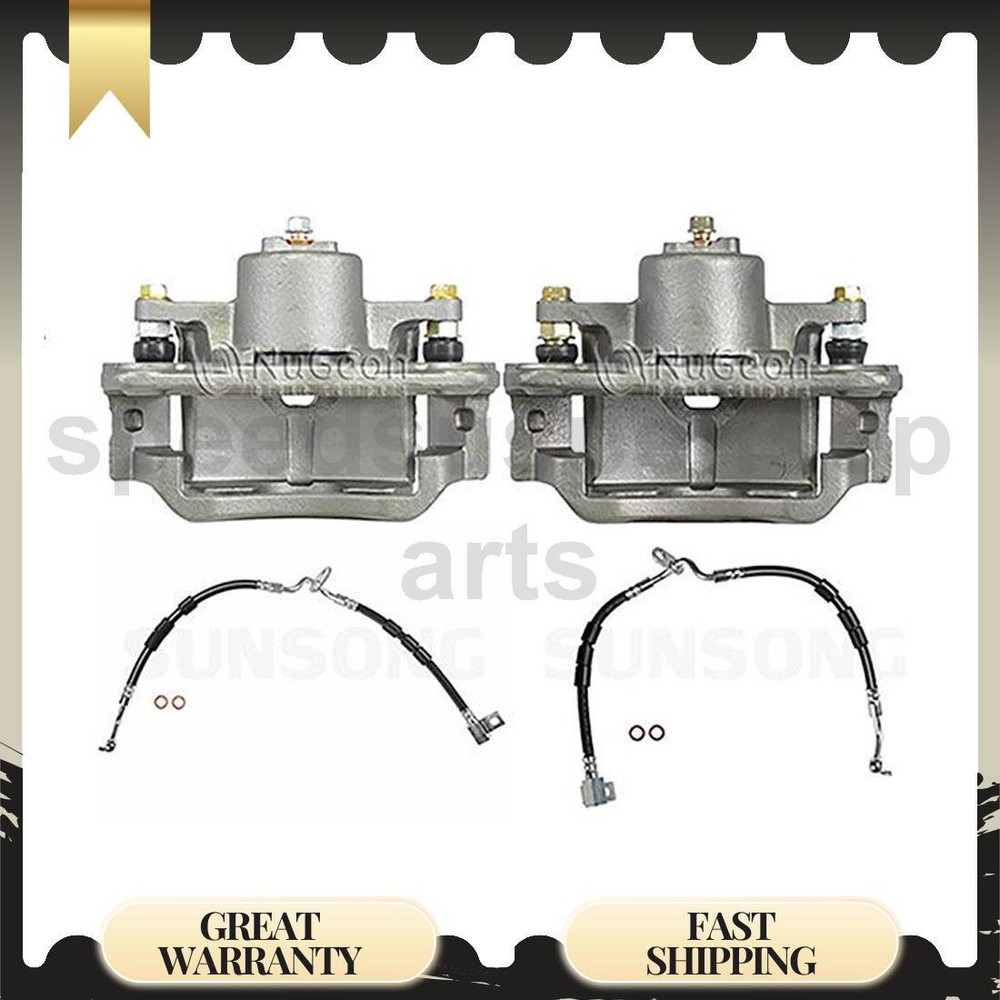 2006 Mercury Milan Front Brake Caliper Set with Hose 4pcs