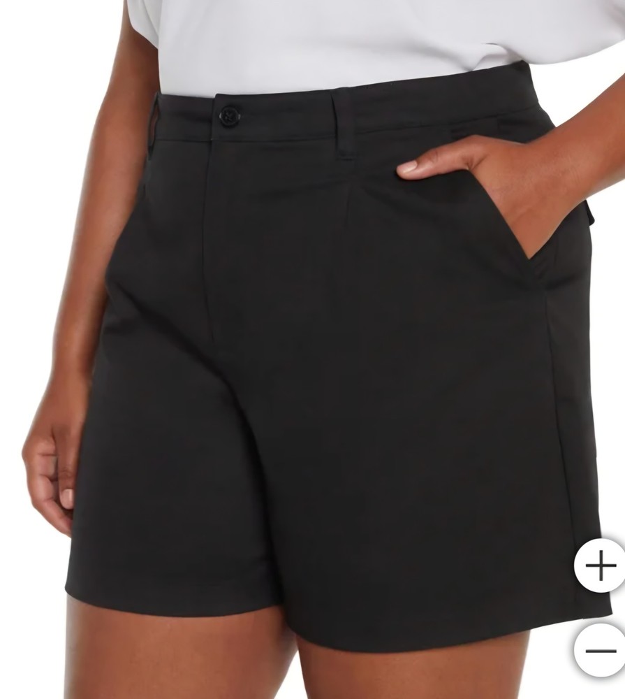 Banana Republic Womens Shorts Pleated Front Short 5.5 Inseam  Size 14 Black W1