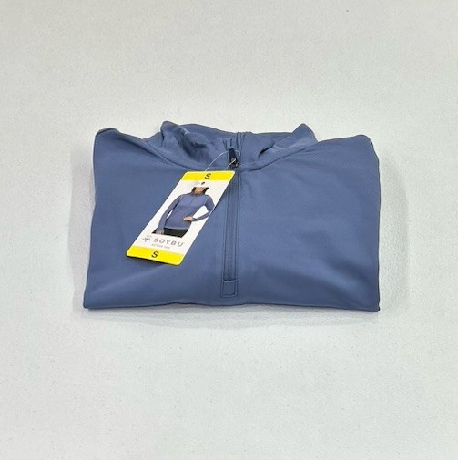 Soybu Women’s Long Sleeve 1/4 Zip Active Top, Blue, Size S