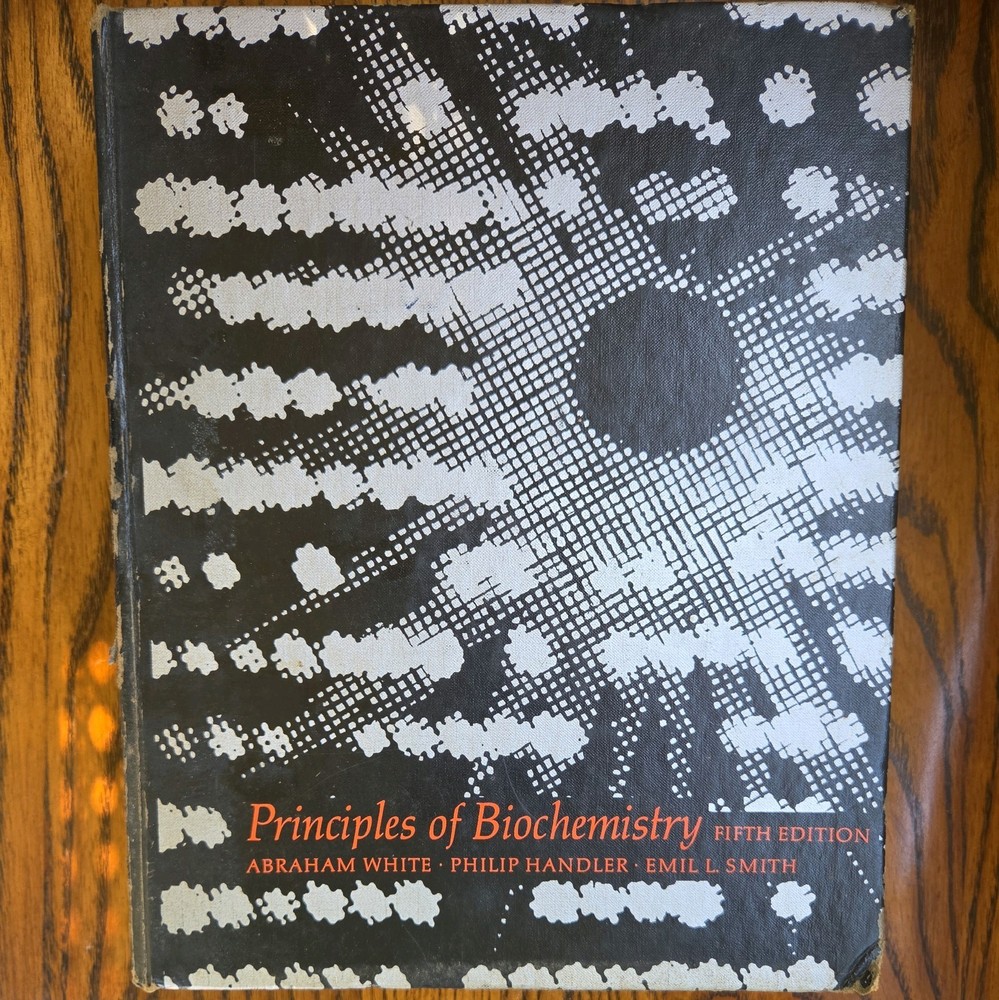 Principles of Biochemistry 5th Edition White Handler Smith Hardcover Textbook
