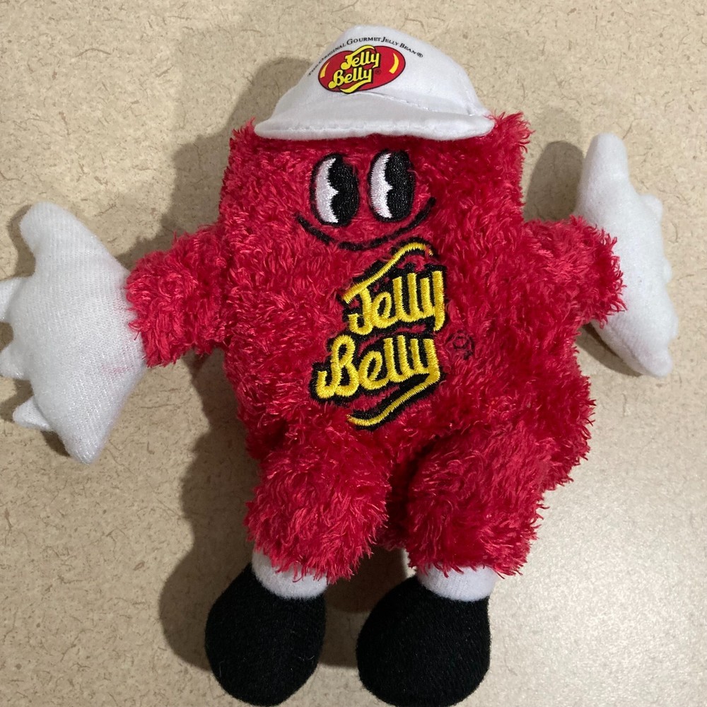 Jelly Belly Red Stuffed Plush Bean Bag 6.5 Inch 2014 Like New