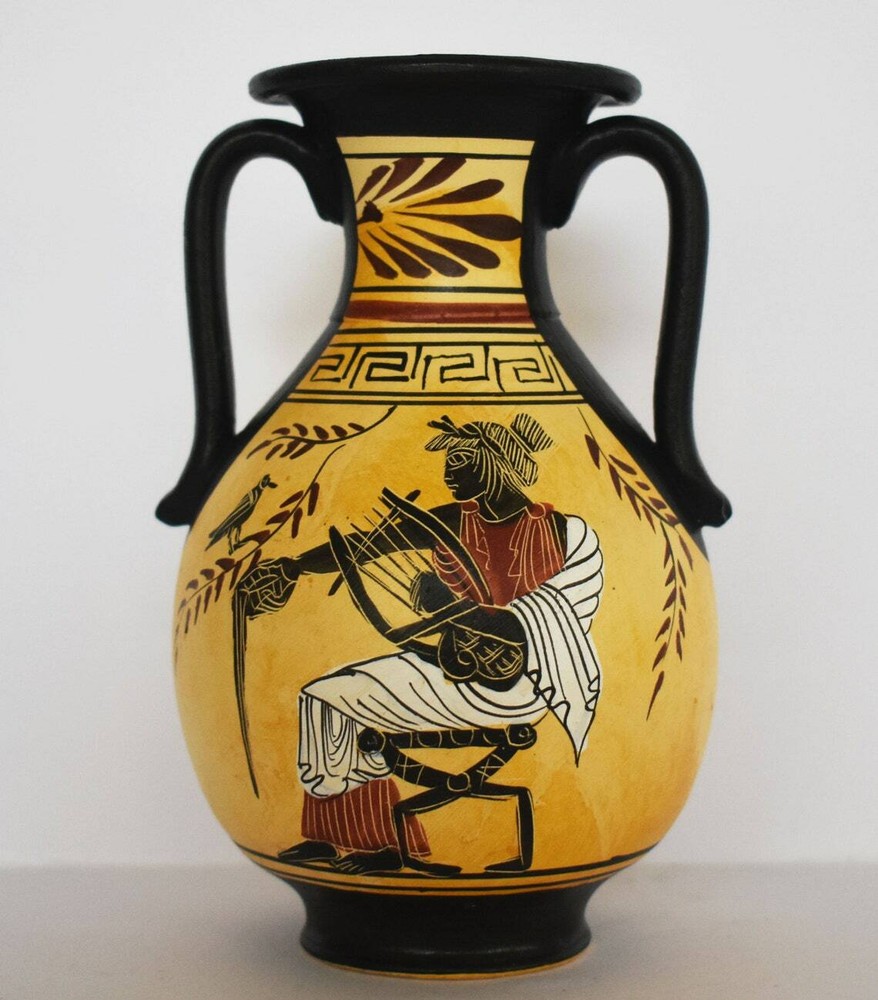 Apollo Greek God of Arts Healing and Light Ceramic Vase