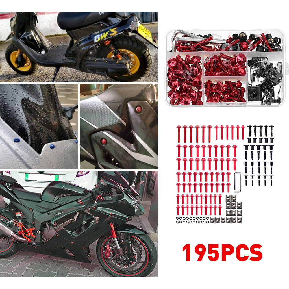 Universal Bolts Fairing Complete Kit Bodywork Fasteners Screw Scooter Motorcycle