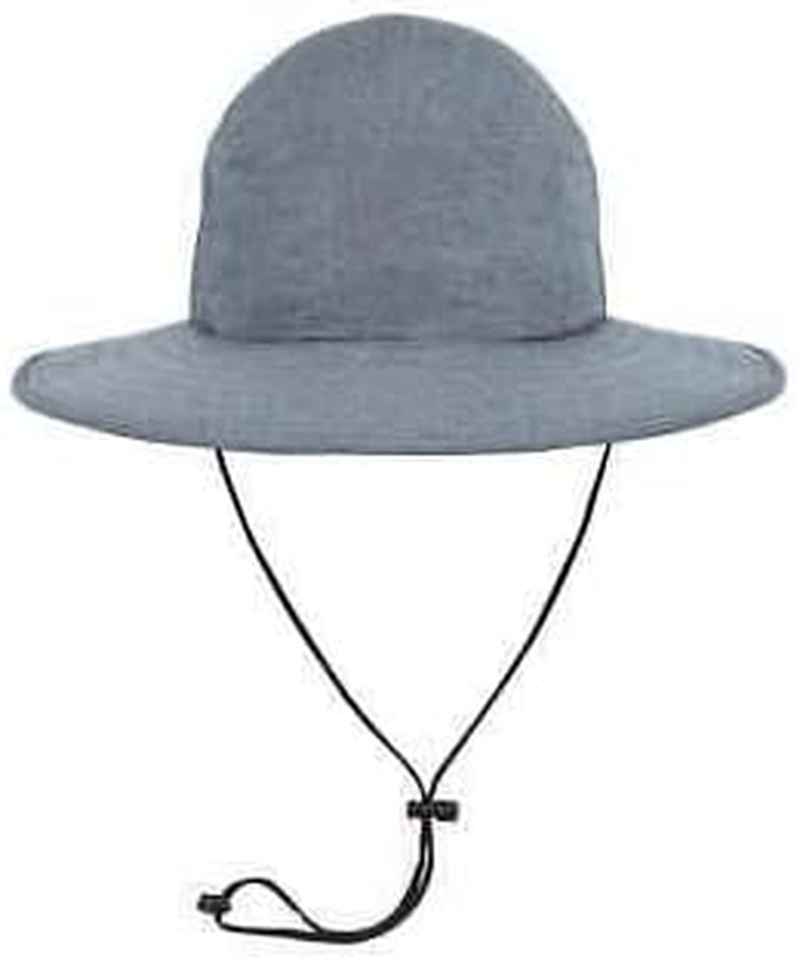 Denim Blue UV Explorer Boonie Hat with Lanyard Strap & Dark Underbrim  
