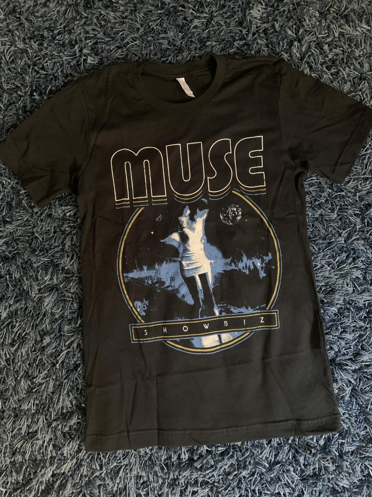 Vtg Muse Rock band Basic Black Unisex T shirt Short Sleeve tee NH28329