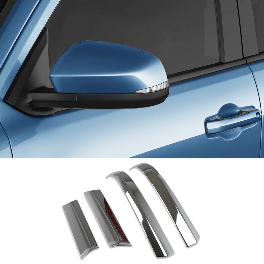 Fit for Toyota 4Runner 2025 Rear View Mirror Side Molding Cover Trims ABS Silver