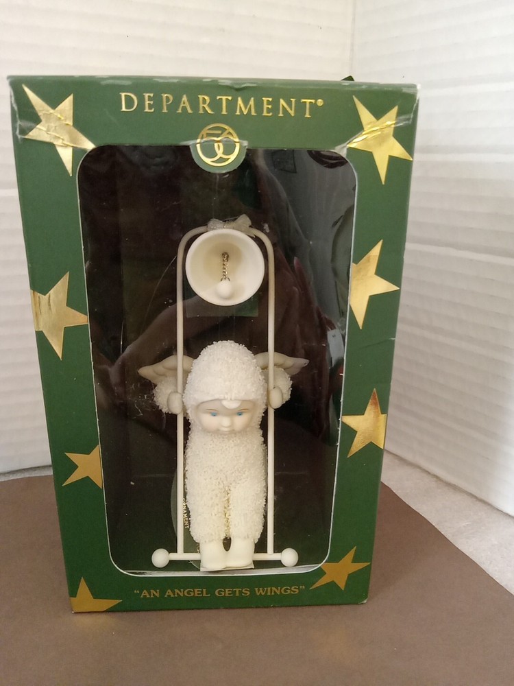 Dept 56 Snowbabies Angel Gets Wings Figurine 4x6 Bix