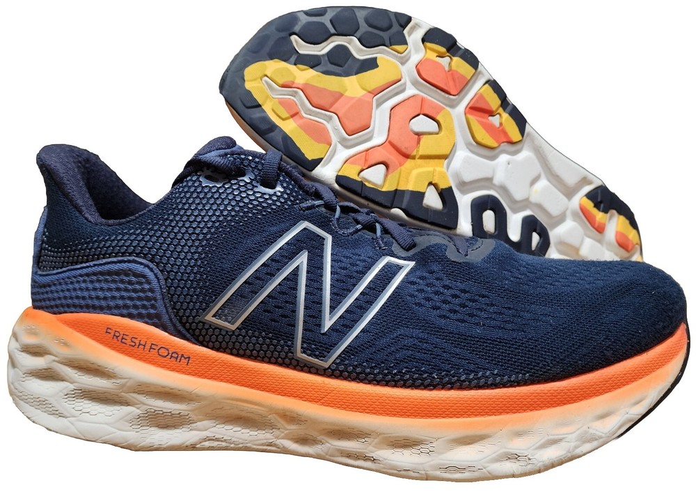 New Balance Fresh Foam More v3 Men's Sz 13 D Blue Orange Running Comfort Shoes