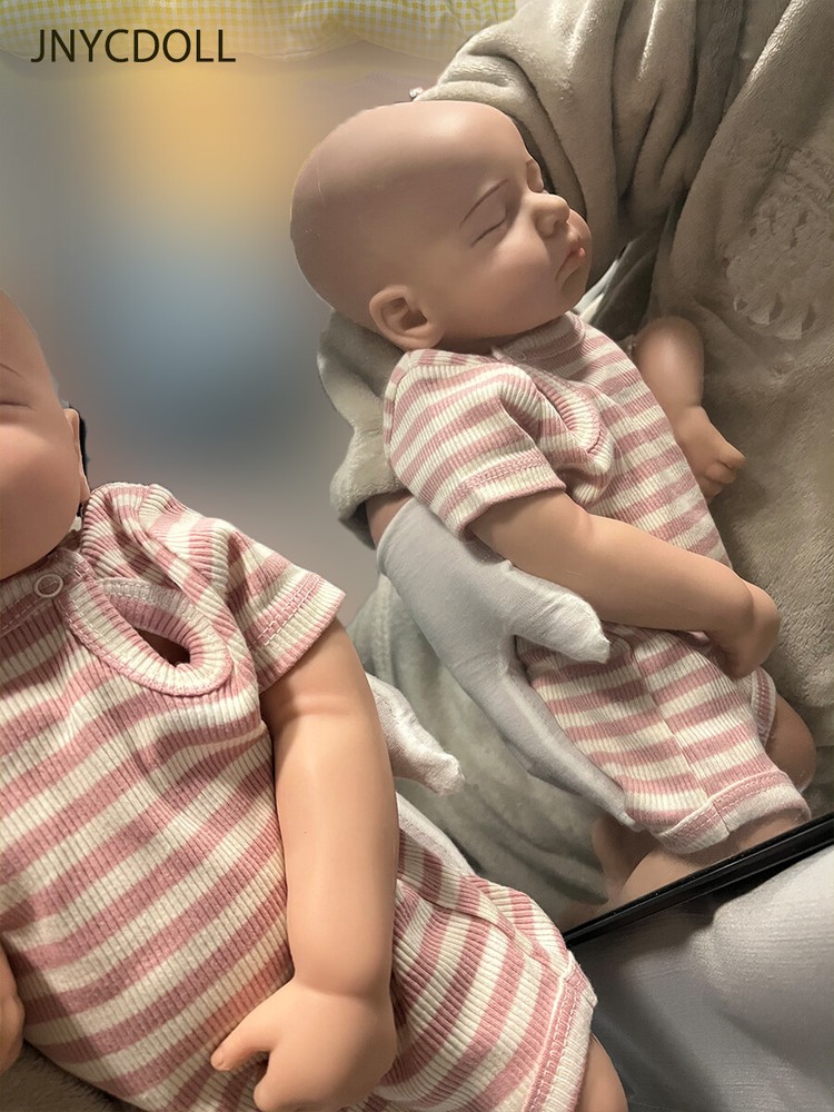Reborn Baby Doll Full Body Silicone Realistic Newborn Asleep Girl Handmade Gift