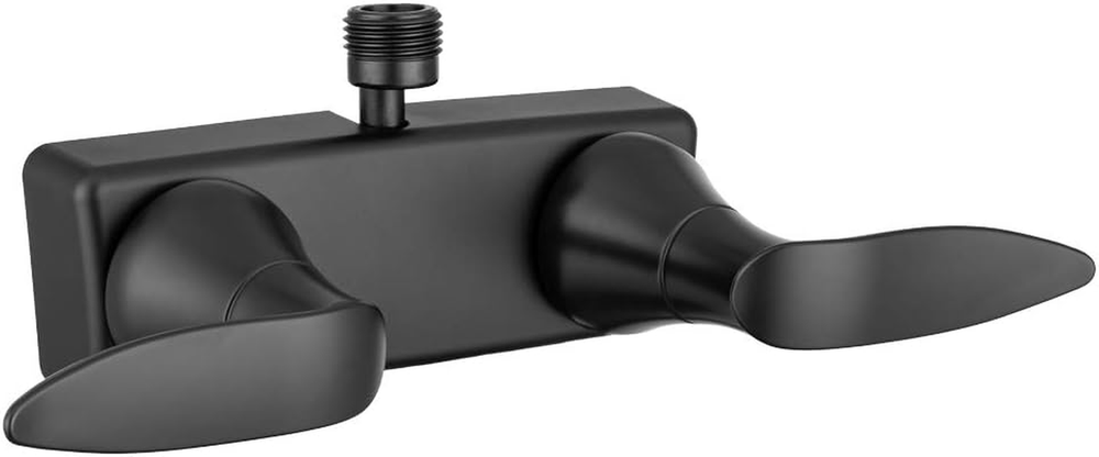 DF-SA100LH-MB RV Shower Faucet Valve Diverter with Winged Levers (Matte Black)