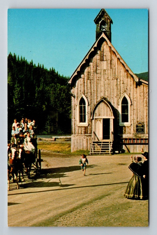 Canada- Barkerville B.C. St. Saviour's Anglican Church Old Post Vintage Postcard