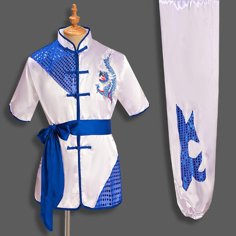 Chinese Kung Fu Suit with Dragon Embroidery - Traditional Martial Arts Uniform