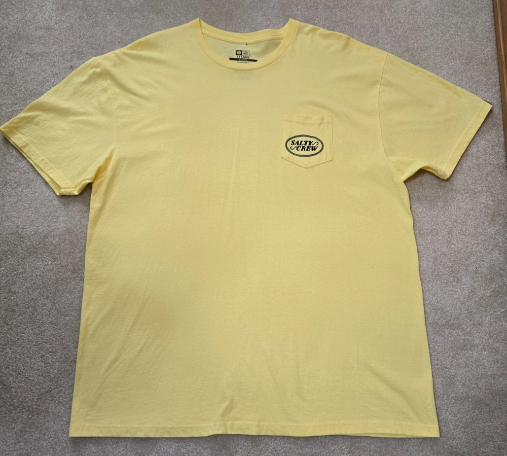 Salty Crew Short Sleeve T-Shirt Men's 2X Yellow NWOT