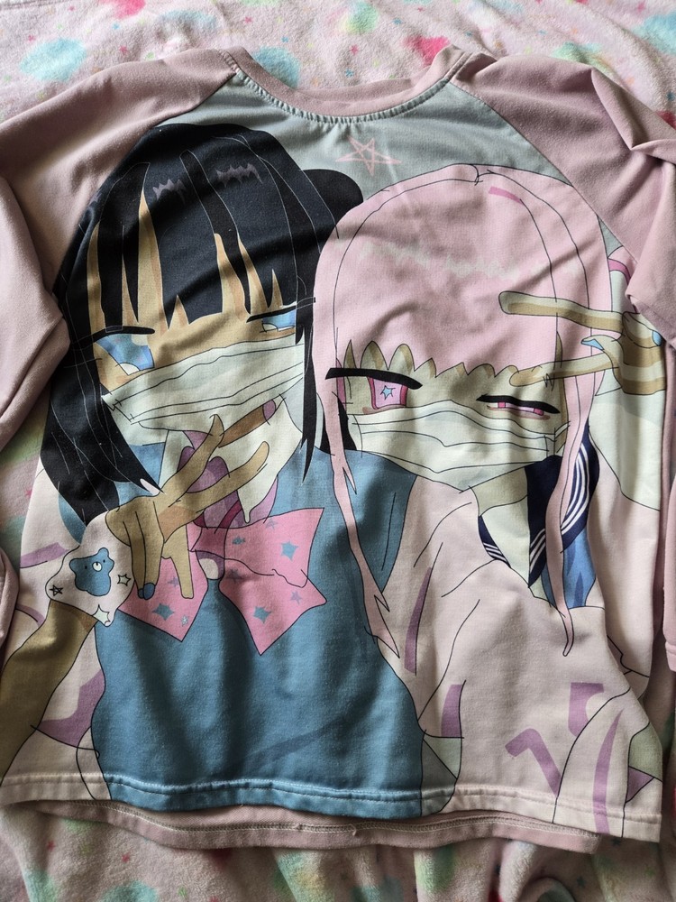 XL Jirai Kei Yami Kawaii tyle Long Sleeve Shirt