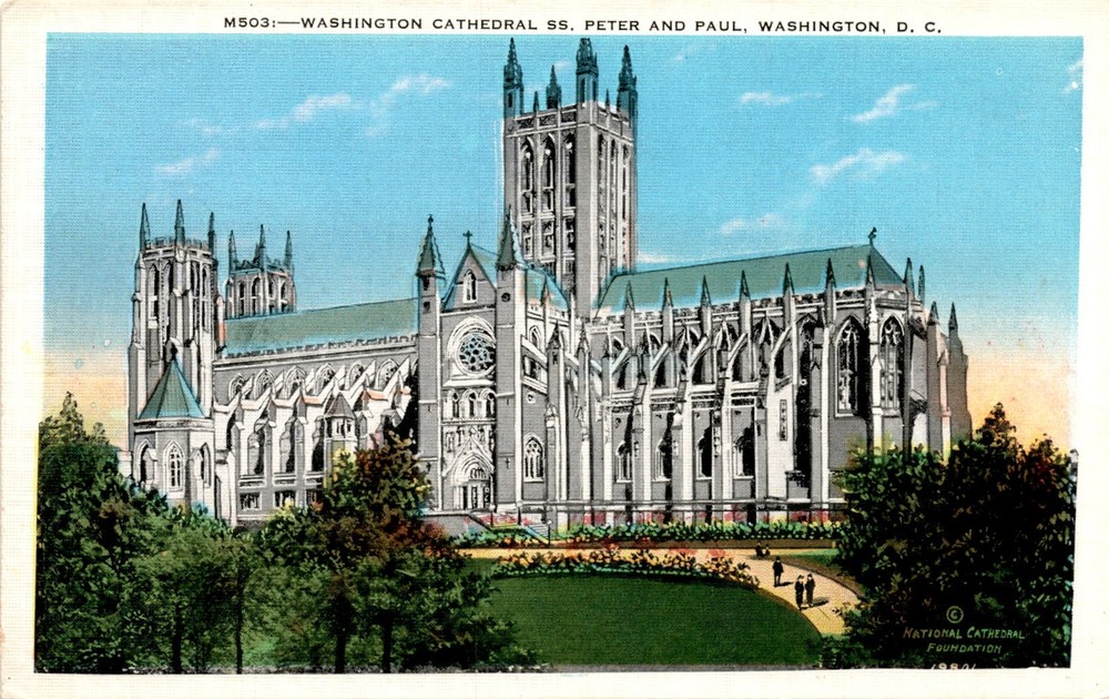 WASHINGTON CATHEDRAL, SS. PETER AND PAUL, WASHINGTON, D.C., Postcard