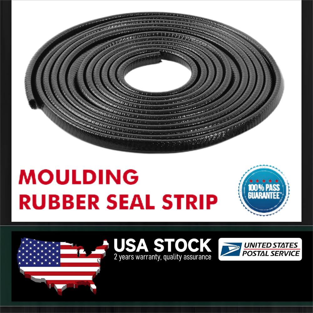 Black 6M Car Bonnet Trunk Hood Edge Top Rubber Sealing Strip Dust Anti-Collision