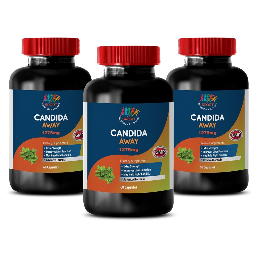 CANDIDA AWAY COMPLEX - 3 Bottles, 180 Capsules - Natural Gut Balance