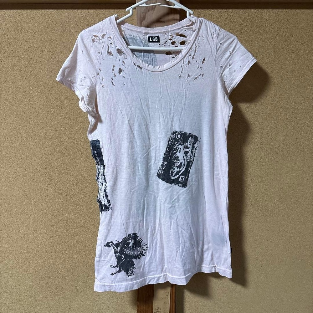 LGB Stamp  Ruglan Blue T-shirt y2k