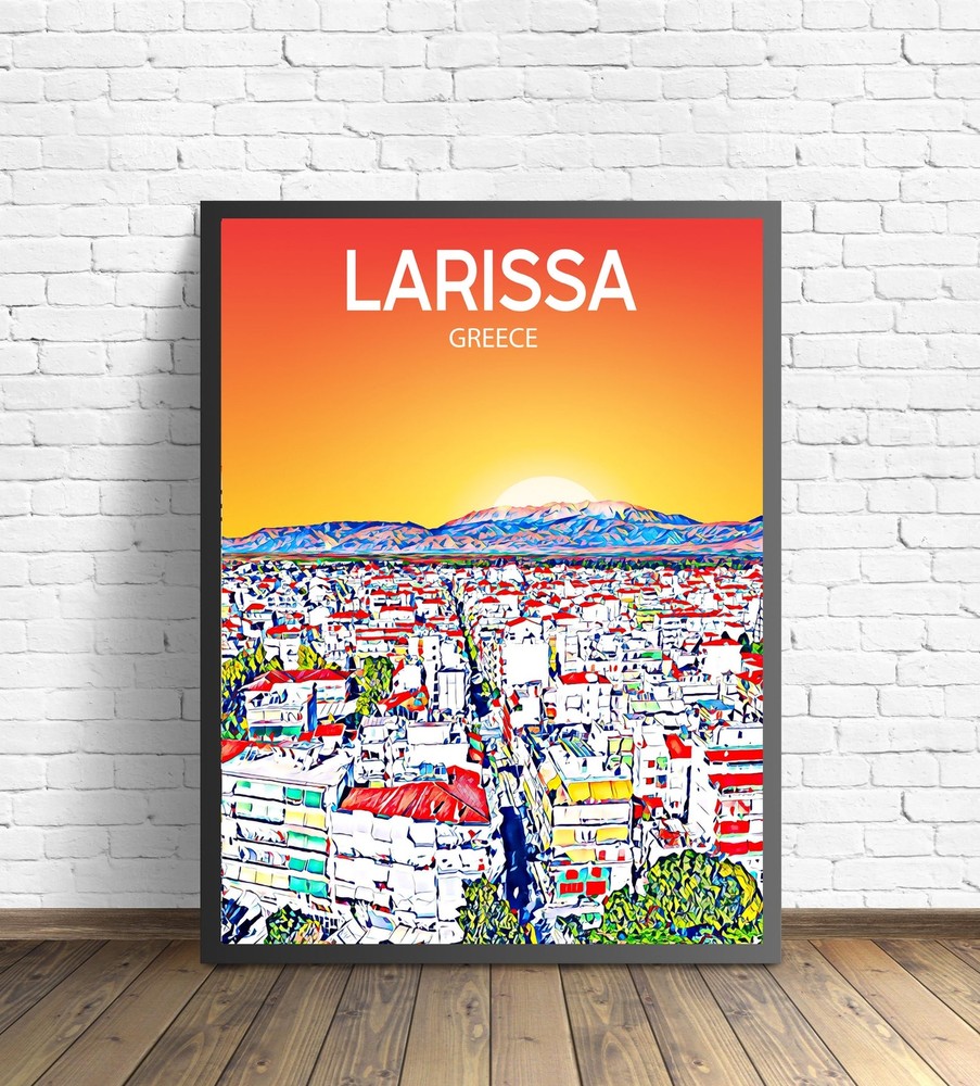 Aalborg Denmark Art Poster Sunset Night Poster Art Print Aalborg City Modern