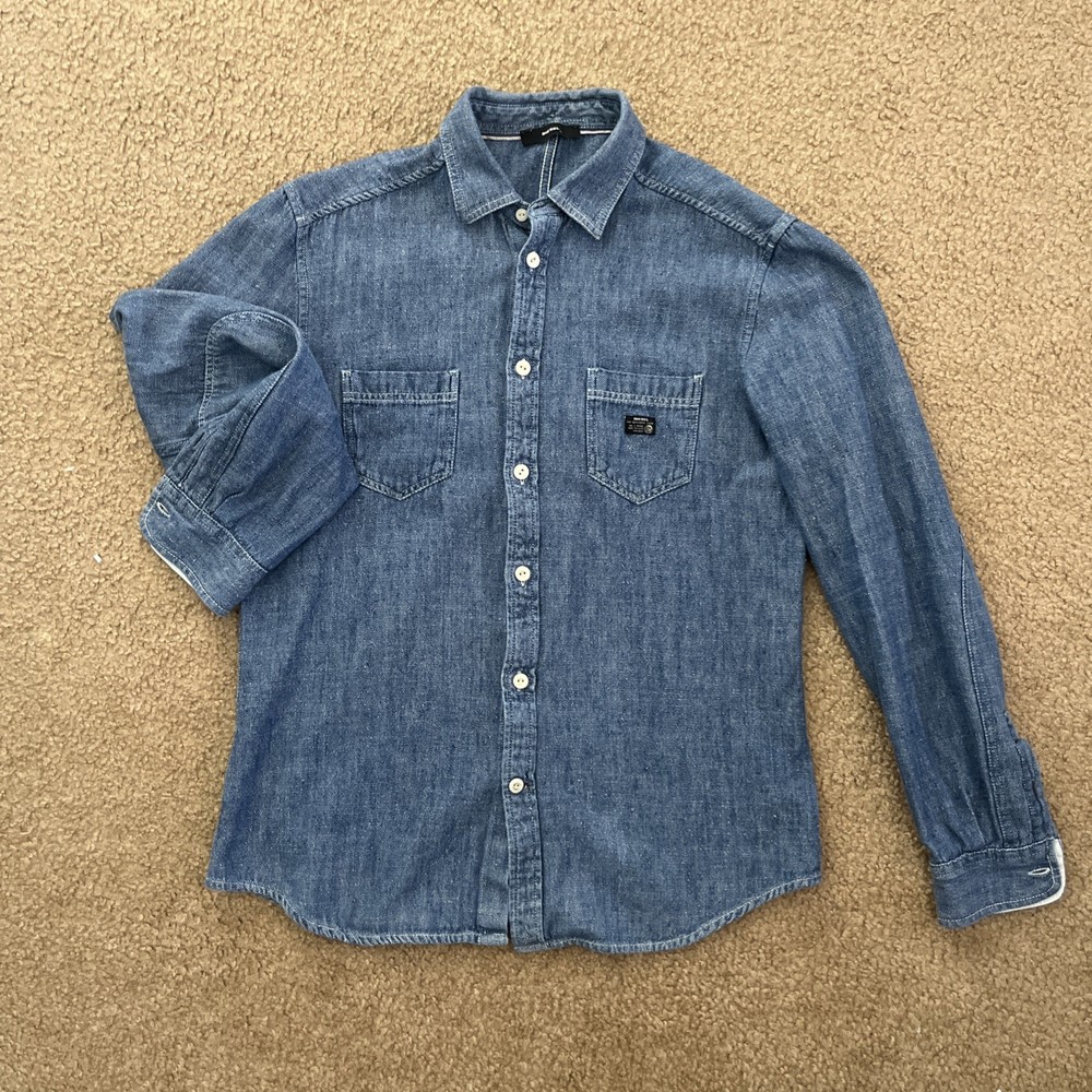 XL Diesel Men’s Blue Cotton Button Down Shirt