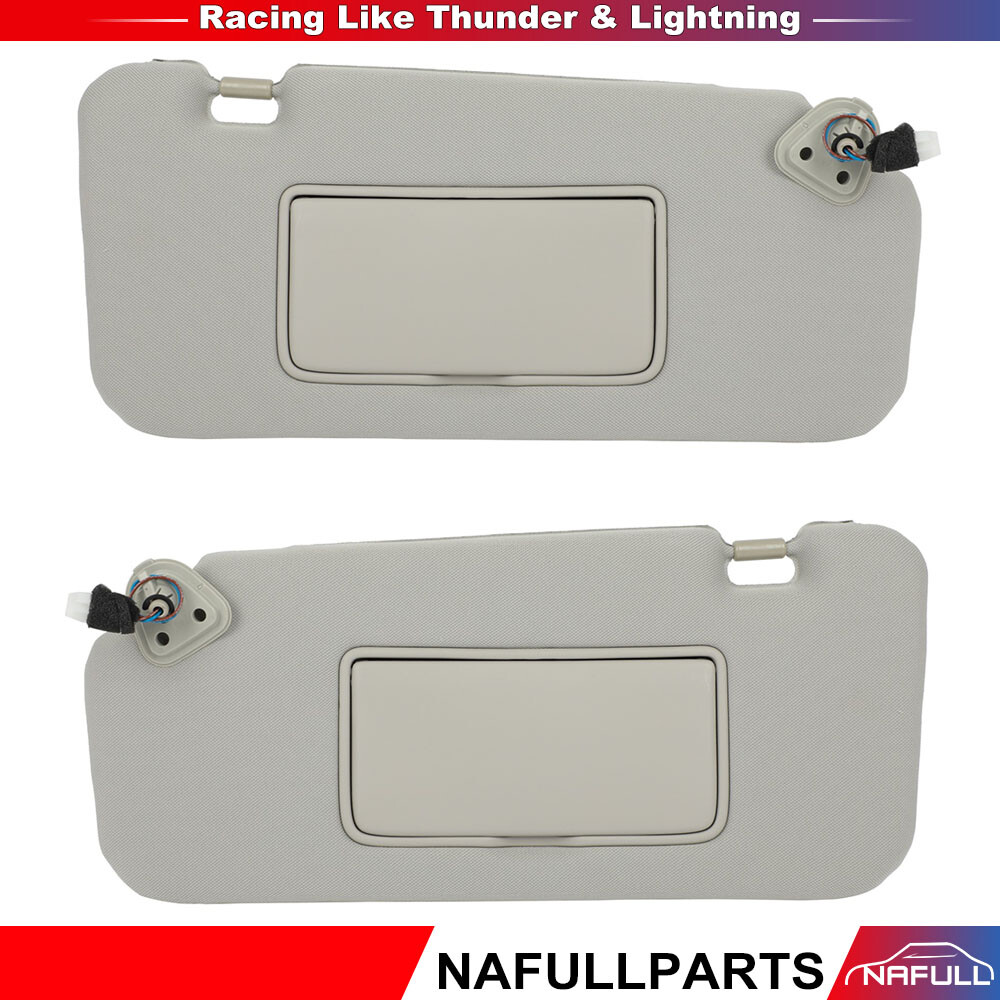 Gray Driver Passenger LH & RH Sun Visor W/Sunroof for Nissan Murano 2009-2014