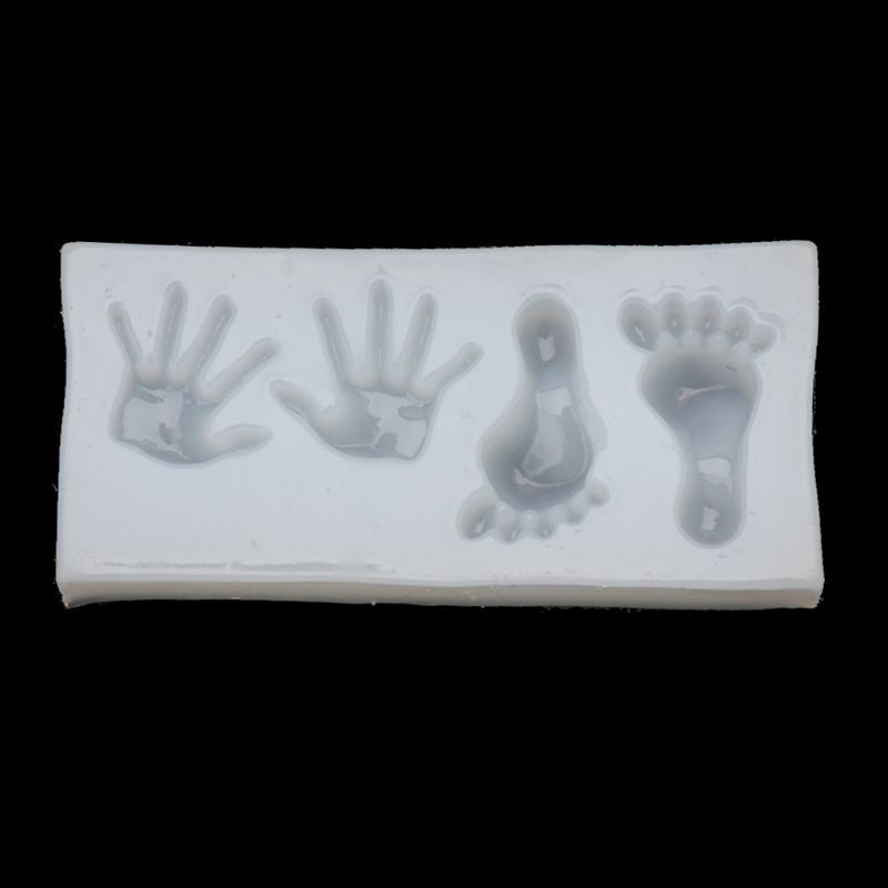 Baby Hand Foot Silicone Mold for Fondant Cake Decor & Resin Jewelry