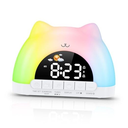Kids Alarm Clock, OK to Wake Clock for Kids, Toddler Sleep Training Clock