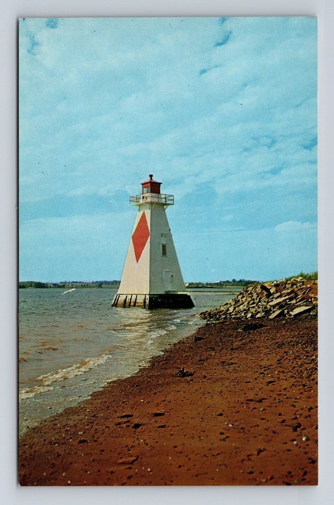 Charlottetown Prince Edward Island-Canada, Lighthouse, Antique Vintage Postcard