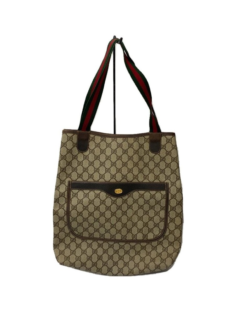 GUCCI Brown All-Over Pattern Tote Bag Imported from Japan