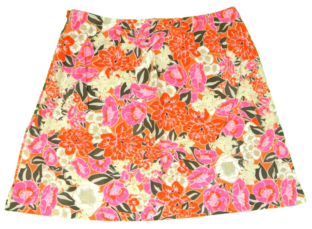 Women's Mini Skirt The Limited Carefree Bright Floral Stretch Tag Size 2