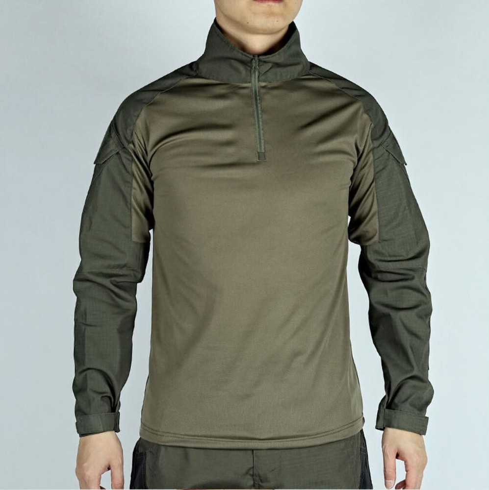US Army Mens Long Sleeve Combat Shirt Outdoor Tactical Military Sports Camo Tops