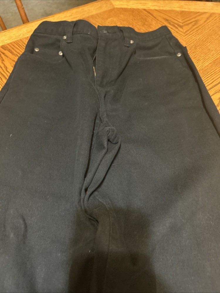 Liz Claiborne Womens Black Classic Fit Stretch Straight Leg Jeans Sz 6 Reg NEW