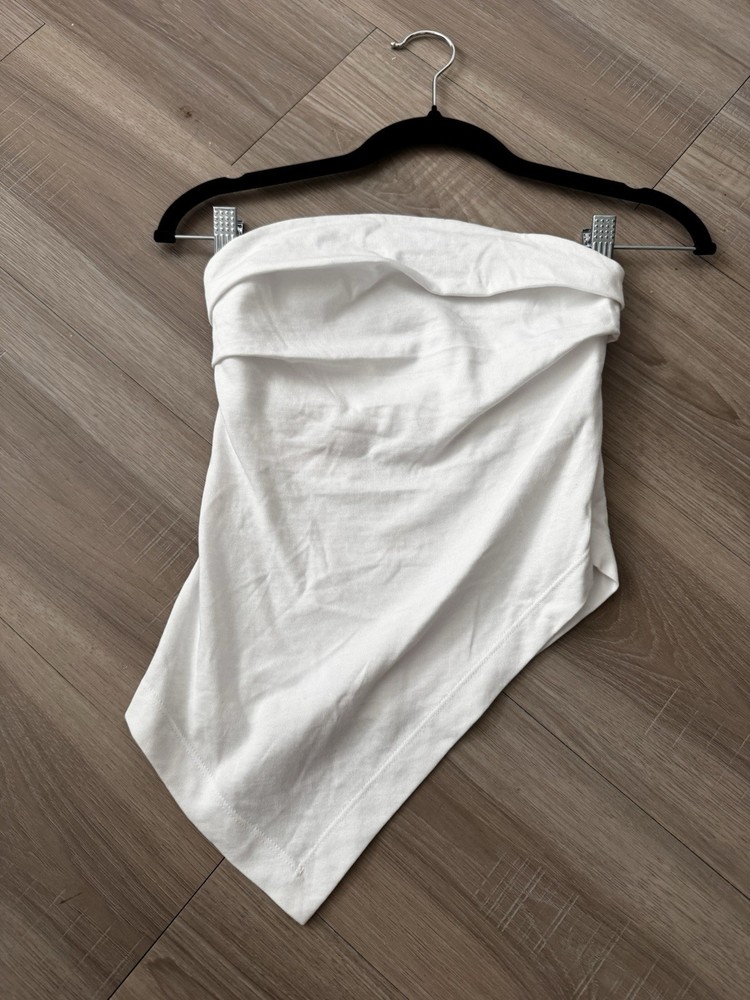 Zara asymmetric top White Size Small