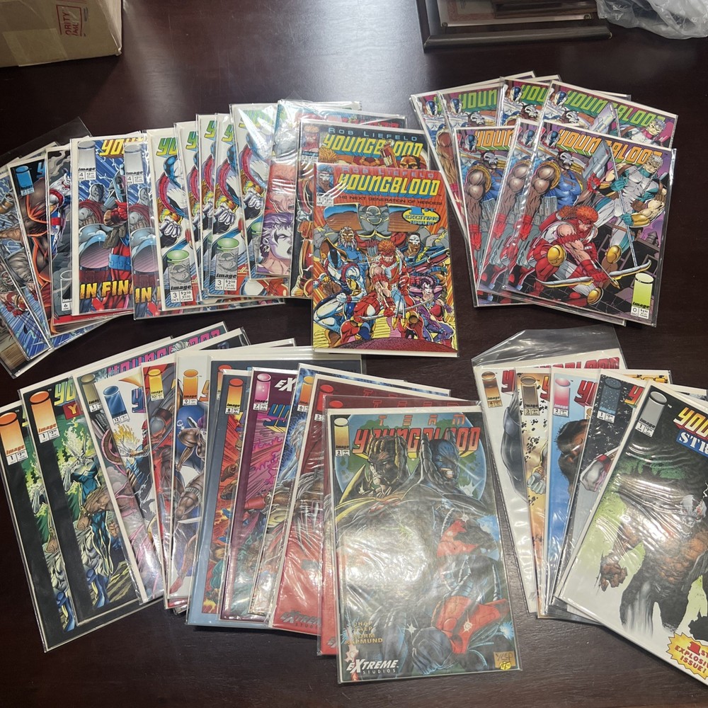 Image 1992 Youngblood Lot Of 40 #1-4,6-9 Strikefile 1-4 Team Youngblood &More NM