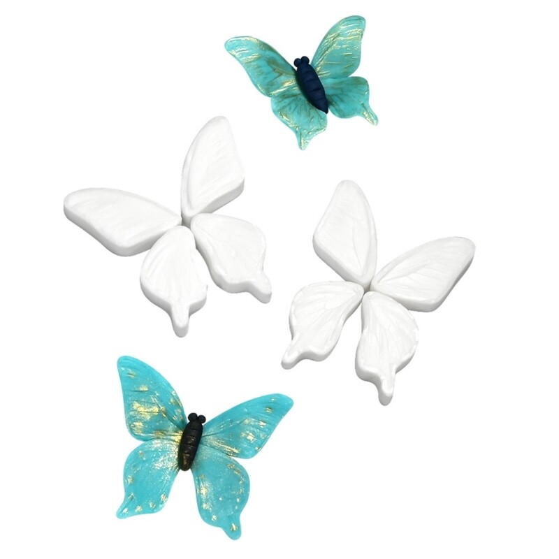 8pc Silicone Butterfly Resin Baking Molds for Animal Castings