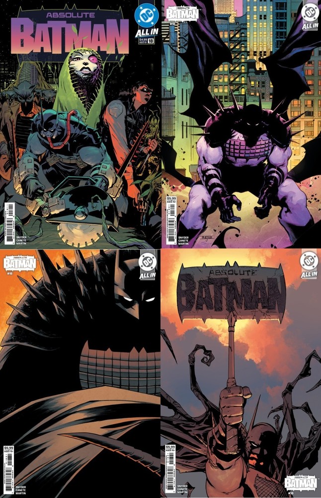 Absolute Batman #18 Cover A,B,C,D [4 BOOK SET] DC Comics 2026 - 🦇 NEW 🦇