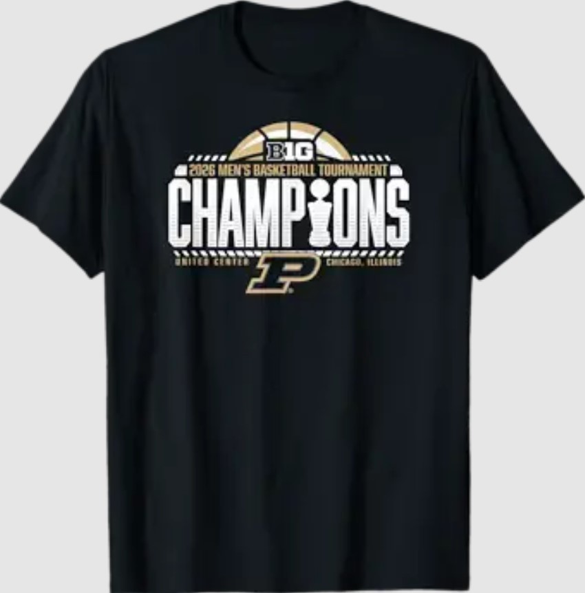 Purdue Boilermakers Men's Basketball Big Ten Champs 2026 T-Shirt