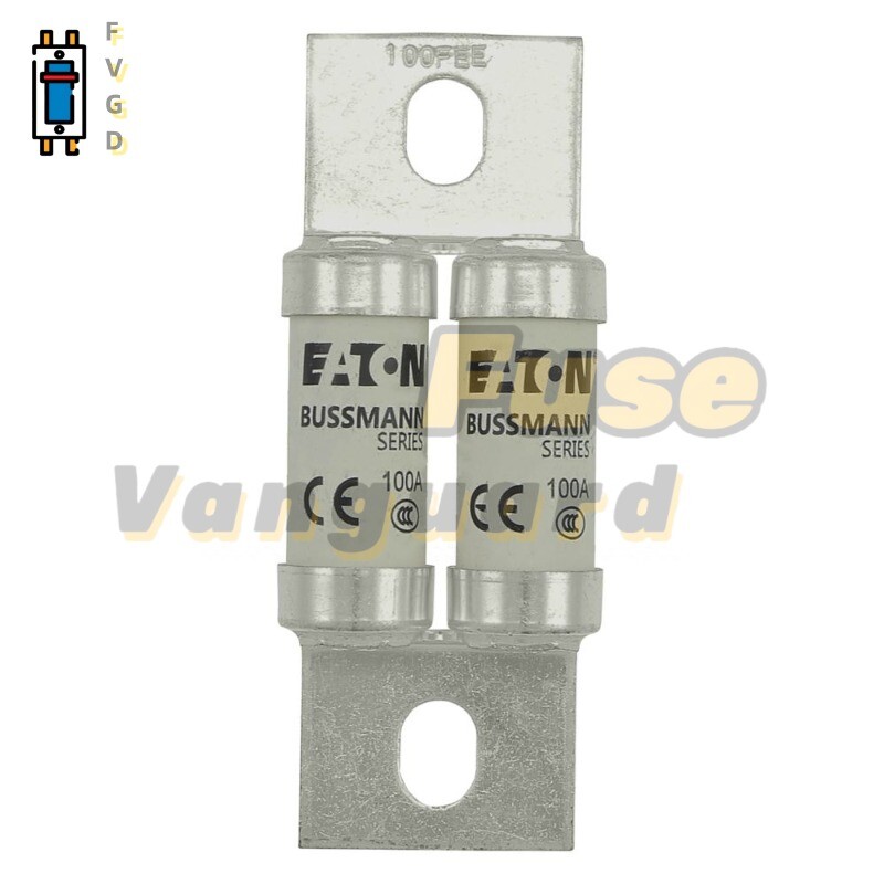 1PC BUSSMANN 100FEE ( 100 Amp ) 100A 690V Fast Acting Fuse, Double Barrel