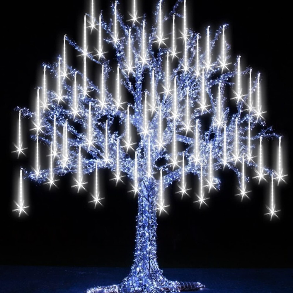 Christmas Lights Meteor Shower Rain Light Falling Rain Lights with 25 Tubes 6...