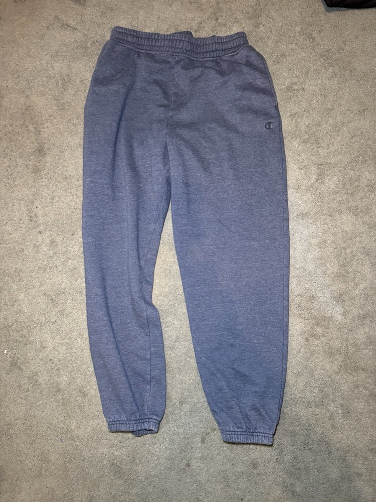 Champion Sweatpants Mens Large Blue Joggers Elastic Waist Athletic Lounge Pants