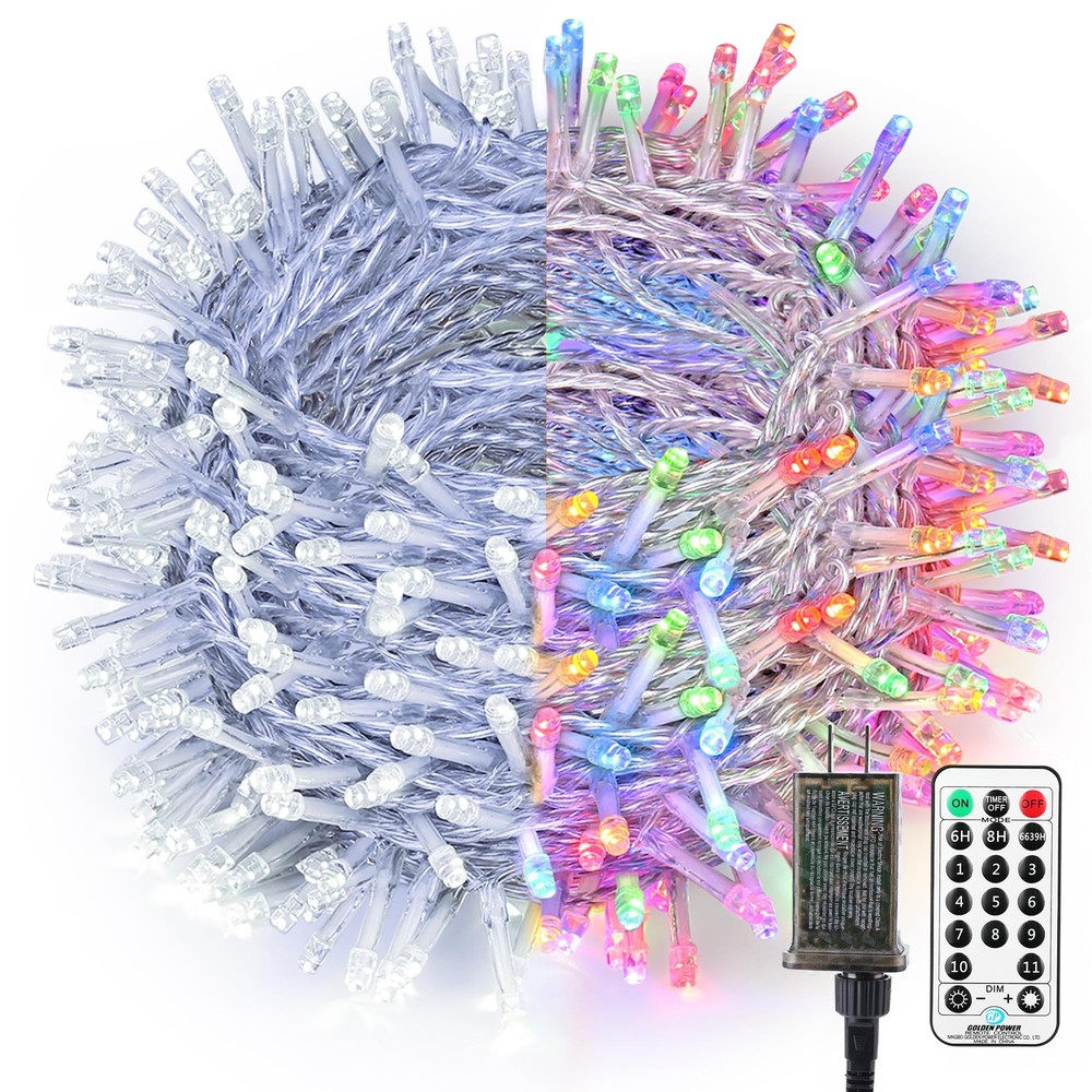 Christmas String Lights, 115ft 300 LED Color Changing Christmas Lights, 11 Mo...