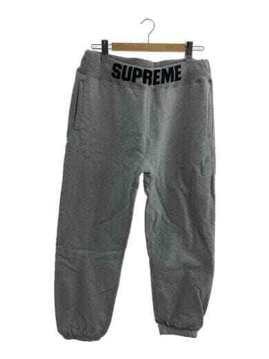SUPREME 16AW Rib Logo Sweatpant     L      GRY