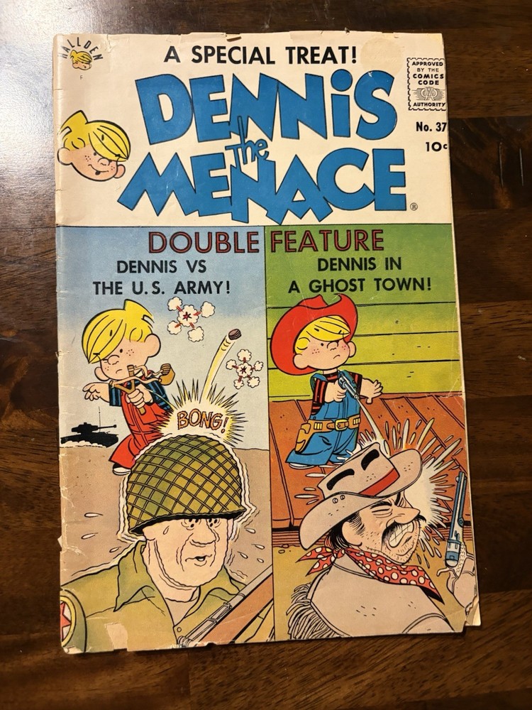 VINTAGE Dennis the Menace #37 (Fawcett Comics Hallden August 1959)