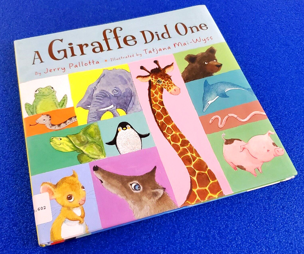 A Giraffe Did One Hardcover Cute Animals Children's Picture Book Free Shipping