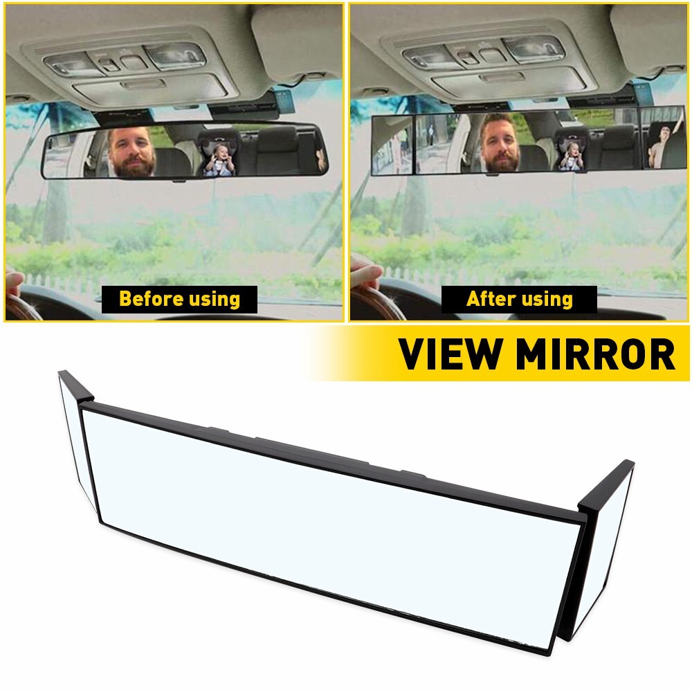 Universal Car Interior For Vision Large Rear View Wide Mirror Angle Blindspot Pi