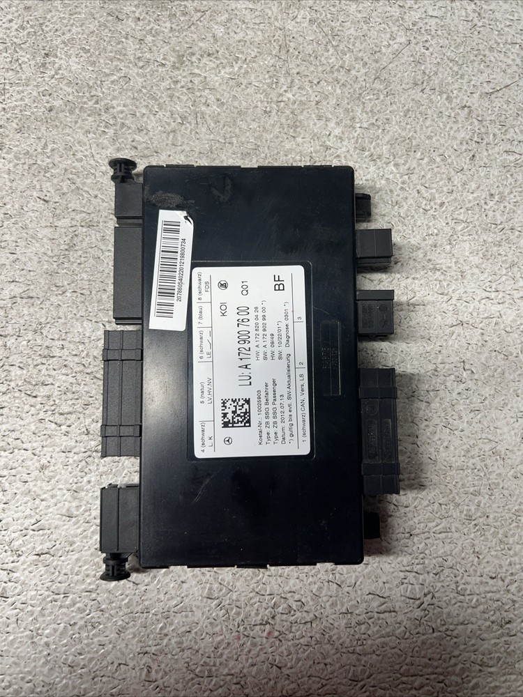 2010-18 Mercedes W212 E350 SLK250 Seat Control Module Front Right 1729007600 OEM