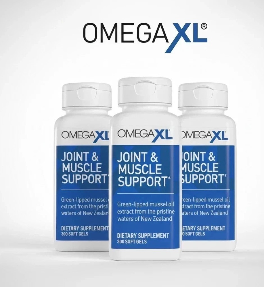 3Pack Omega XL 300 Capsules-Green Lipped Mussel Joint & Muscle Relief Supplem